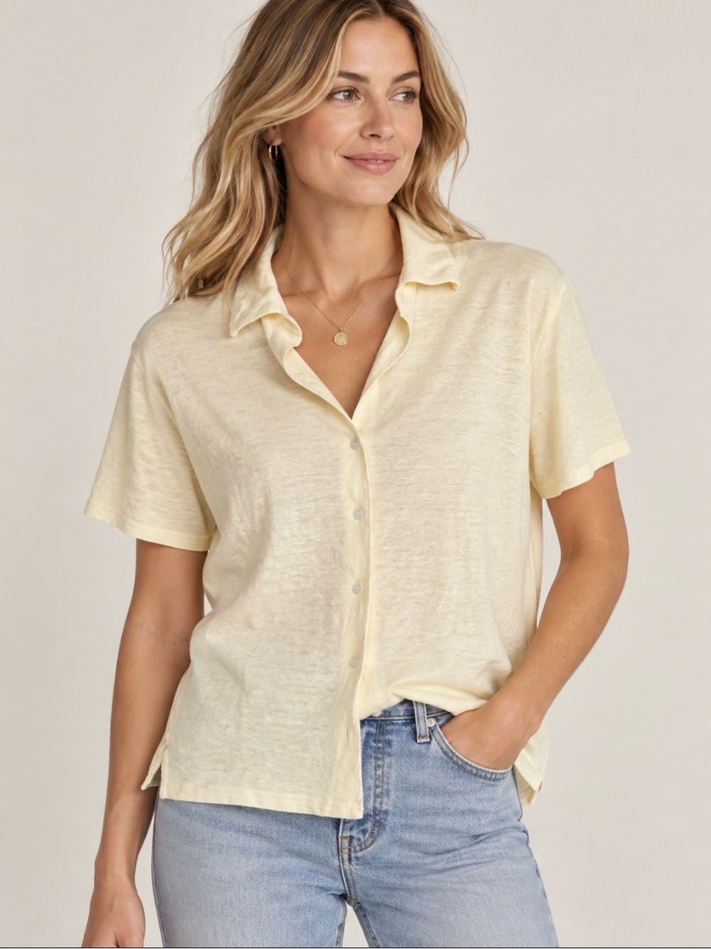 Banana Republic linen blend shirt